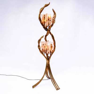 Sculptural floor lamp signed Henri Fernandez – France, circa 1970