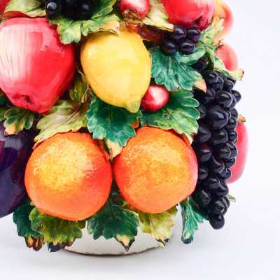 Large porcelain “Fruit Basket” – Capodimonte