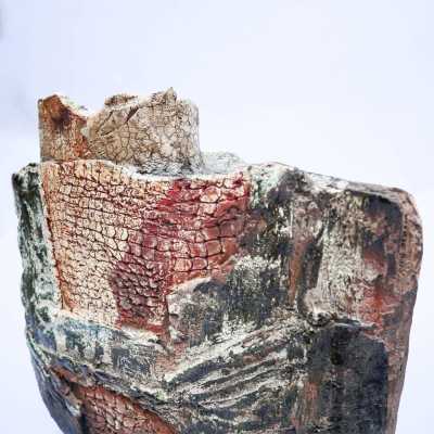 "Square" ceramic vase