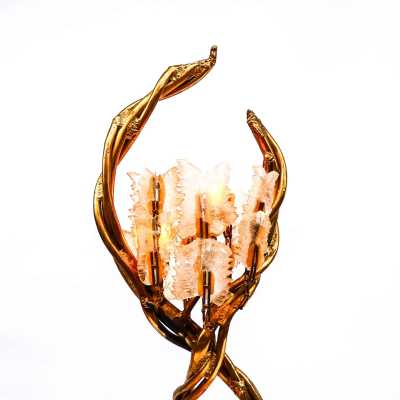Sculptural floor lamp signed Henri Fernandez – France, circa 1970