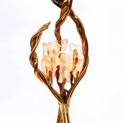 Sculptural floor lamp signed Henri Fernandez – France, circa 1970