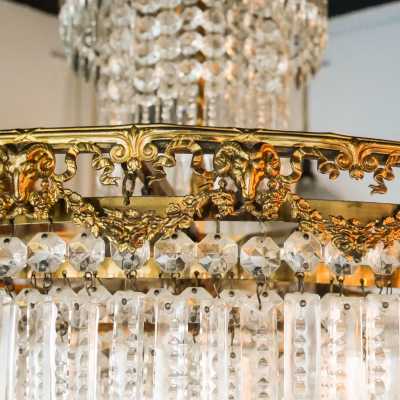 Antique hanging lamp – Empire style, 1960s