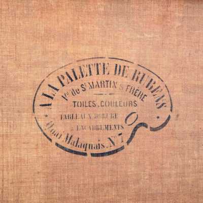 Antique hand-painted screen – France, 1898 – signed E. Zimber