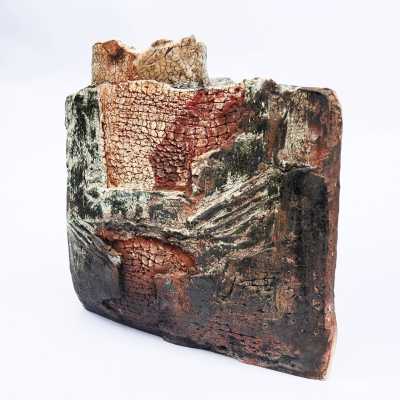 "Square" ceramic vase