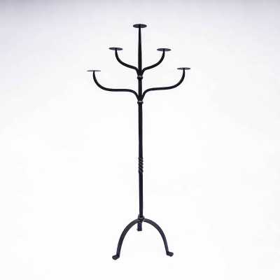 Wrought iron floor lamp