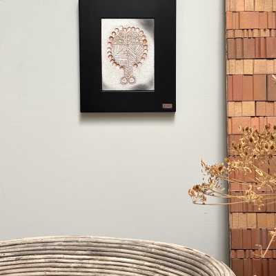 Unique Decorative Stoneware Tile, Roger Capron, Vallauris c.1980