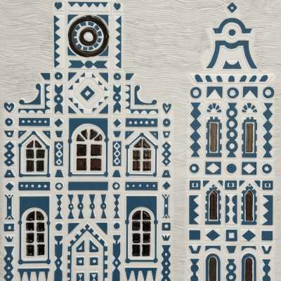 Unique Decorative Art Tile, Roger Capron, Italy 1988