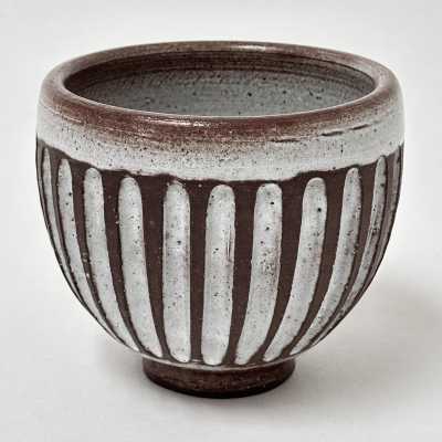 Scarified Stoneware Bowl, Pol Chambost c.1960