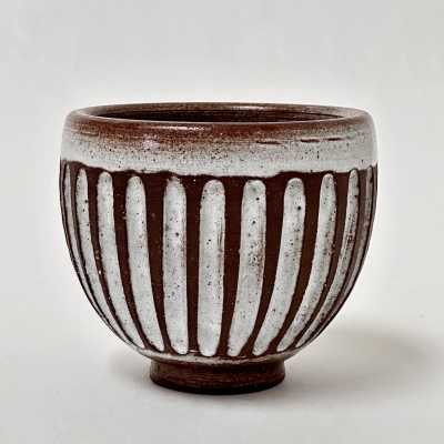 Scarified Stoneware Bowl, Pol Chambost c.1960