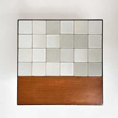 Wooden and Ceramic Side Table, Roger Capron, Vallauris France c.1960