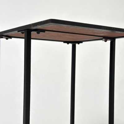 Wooden and Ceramic Side Table, Roger Capron, Vallauris France c.1960