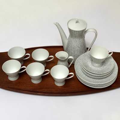 Coffee Set for 6, Seidenbast, Loewy & Latham for Rosenthal c.1960