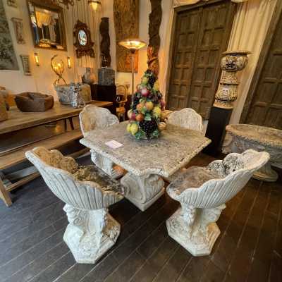stone garden furniture