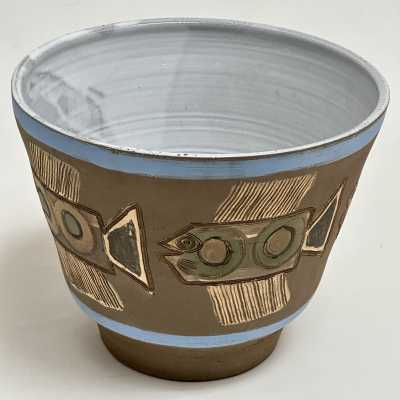 Large Ceramic Bowl, Albert Thiry, Vallauris c.1980
