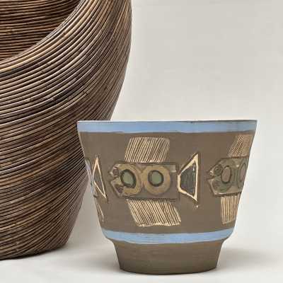 Large Ceramic Bowl, Albert Thiry, Vallauris c.1980