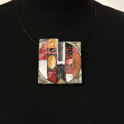 Large Ceramic Medallion, Roger & Jacotte Capron, Vallauris c.2000