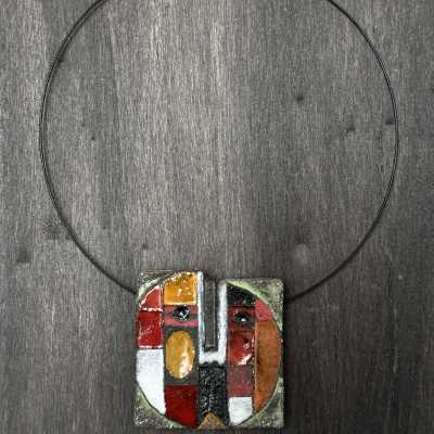Large Ceramic Medallion, Roger & Jacotte Capron, Vallauris c.2000