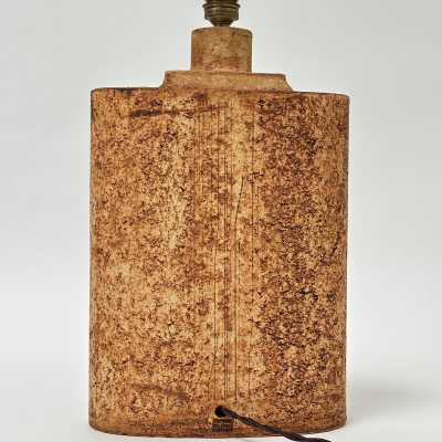 Pair of Stamped Stoneware Table Lamps, Roger Capron, Vallauris c.1970