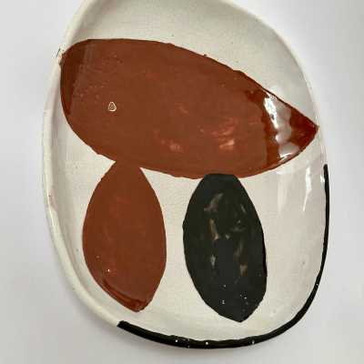 Gitte Hauptmann, Ceramic Dish, Biot 1952