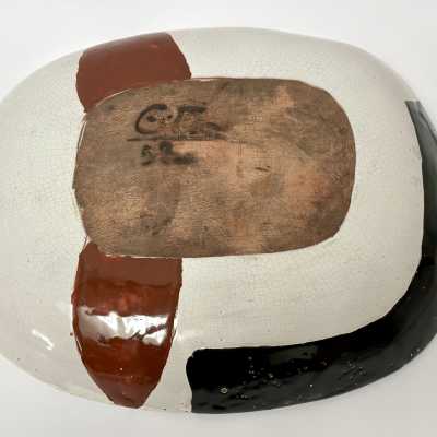 Gitte Hauptmann, Ceramic Dish, Biot 1952