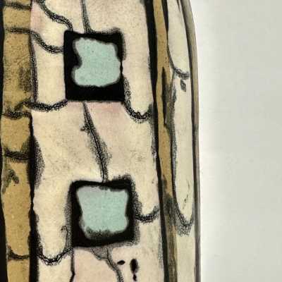 Set of 4 Ceramic Vases, Livia Gorka, Hungary c.1950