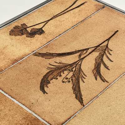 Stamped Stoneware Low Table, Roger Capron, Vallauris c.1970