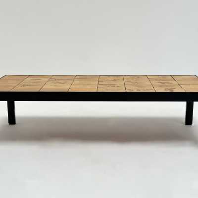 Stamped Stoneware Low Table, Roger Capron, Vallauris, c.1970