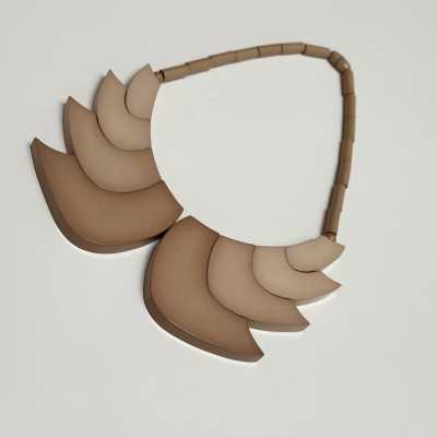 Guillemette L'Hoir, Galalith Bird Necklace, Paris c.1980