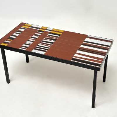 Ceramic Low Table, Roger Capron, France 1963