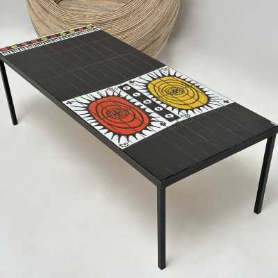 Ceramic Low Table Mexico by Roger Capron, Vallauris, c.1960