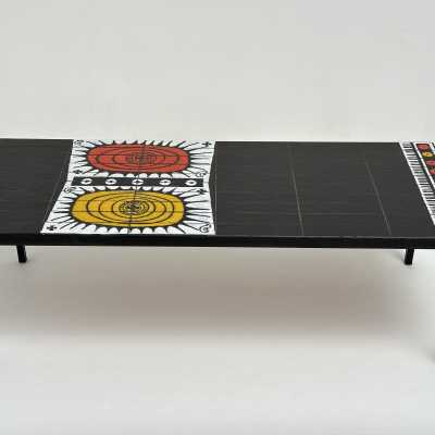 Ceramic Low Table Mexico by Roger Capron, Vallauris, c.1960