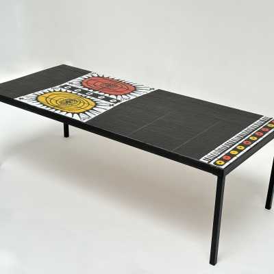 Ceramic Low Table Mexico by Roger Capron, Vallauris, c.1960