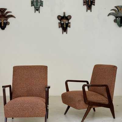 Paire de fauteuils par Gio Ponti