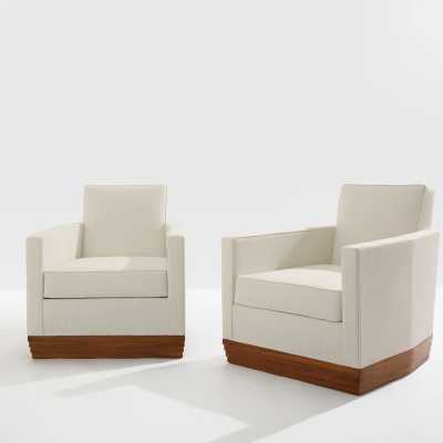 Paire de fauteuils, René Joubert et Philippe Petit