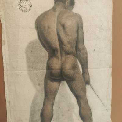 ACADEMIE HOMME NOIR 1830 DESSIN