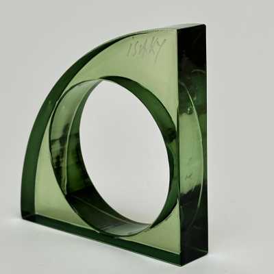 Sculptural Plexiglass Bangle by Isaky, Paris c.1980