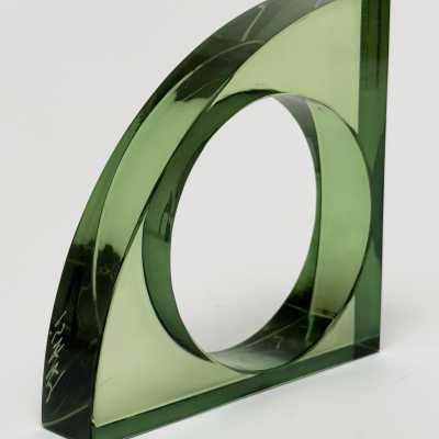 Sculptural Plexiglass Bangle by Isaky, Paris c.1980