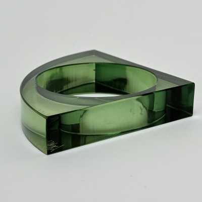 Sculptural Plexiglass Bangle by Isaky, Paris c.1980