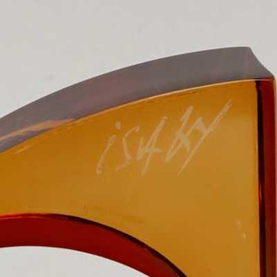 Sculptural Plexiglass Bangle by Isaky, Paris c.1980