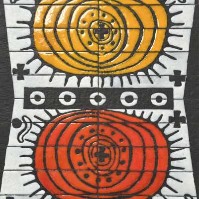 Roger Capron, Iconic 'Mexico' Low Table, Vallauris c.1960