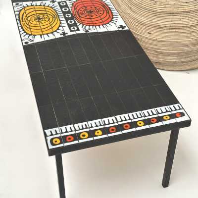 Roger Capron, Iconic 'Mexico' Low Table, Vallauris c.1960