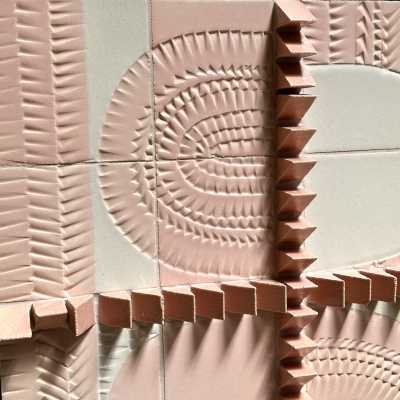 Large Sculptural Ceramic Panel, Roger Capron, France 1989