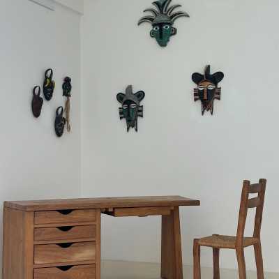 Incroyable ensemble de bureau par Charles Flandre, commande spéciale.