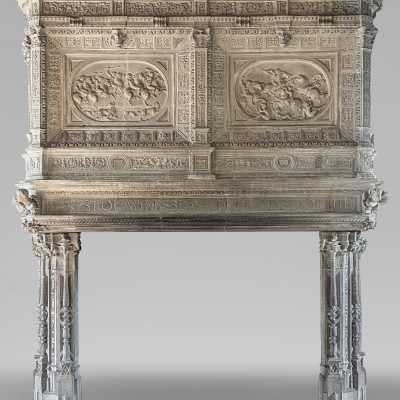 Cheminée exceptionnelle d’époque Renaissance aux armes de Philippe Merlan Baron de Montpont (1503-1546)