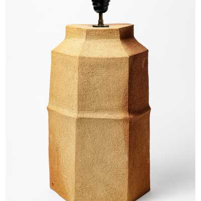 Ceramic lamp base by Marie-Lucie Trinquand, 2026.