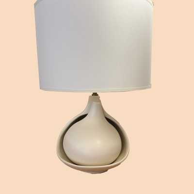 Lampe en céramique à double compartiment, design Fred & Andrée Stocke