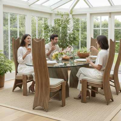 Bamboo chairs