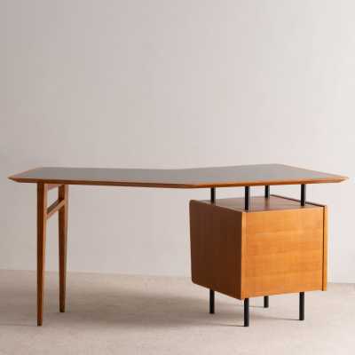 Charles Ramos oak desk circa 1950