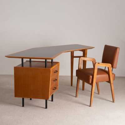 Charles Ramos oak desk circa 1950