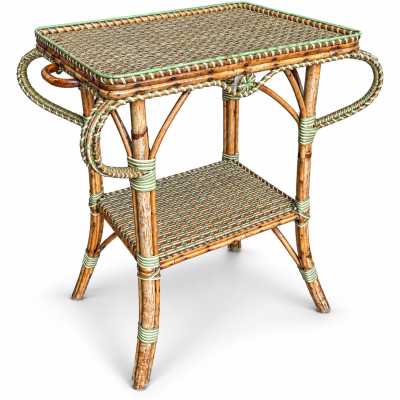 Perret & Vibert, Rattan side table, late 19th century